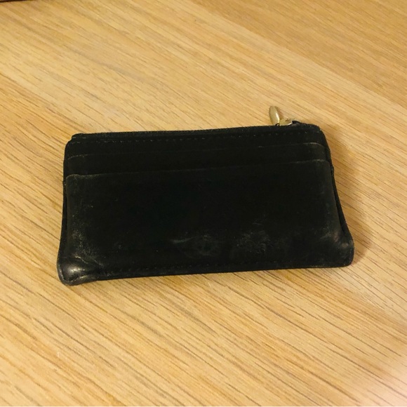 Unisex Black leather Waterford credit card & change wallet - Picture 10 of 14